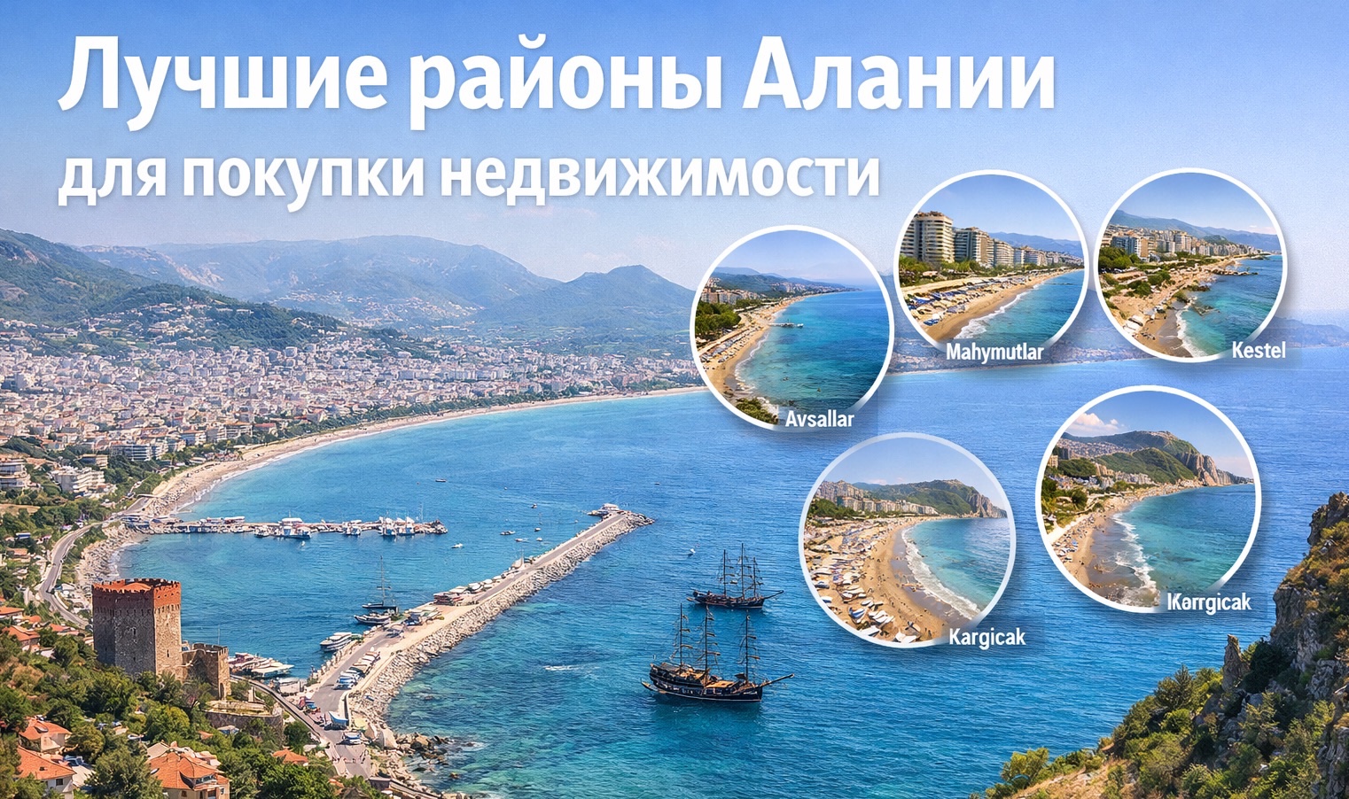 Popular districts of Alanya for buying property