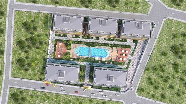 Kestel'de Lüks Komplekste Projeden Satılık Daireler