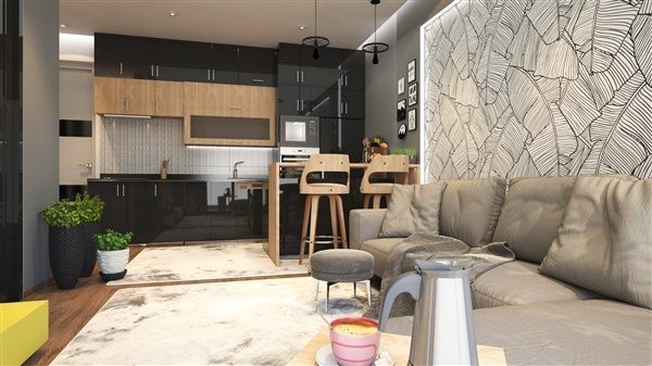 Kestel'de Lüks Komplekste Projeden Satılık Daireler