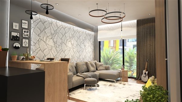 Kestel'de Lüks Komplekste Projeden Satılık Daireler