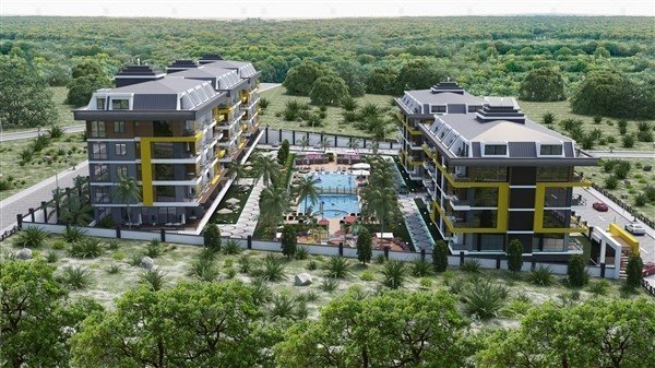 Kestel'de Lüks Komplekste Projeden Satılık Daireler