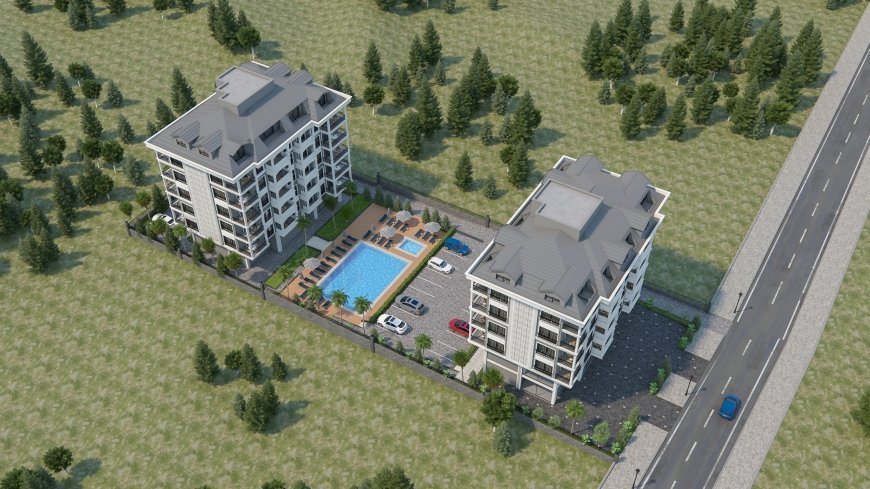 Investment project just 200 meters from the sandy beach in Kargicak area