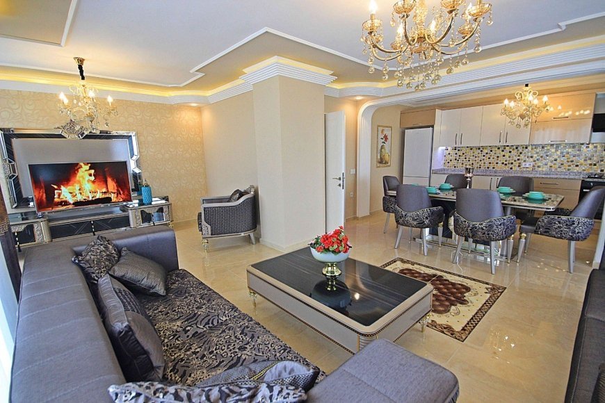 A luxurious private penthouse in the popular area of Mahmutlar