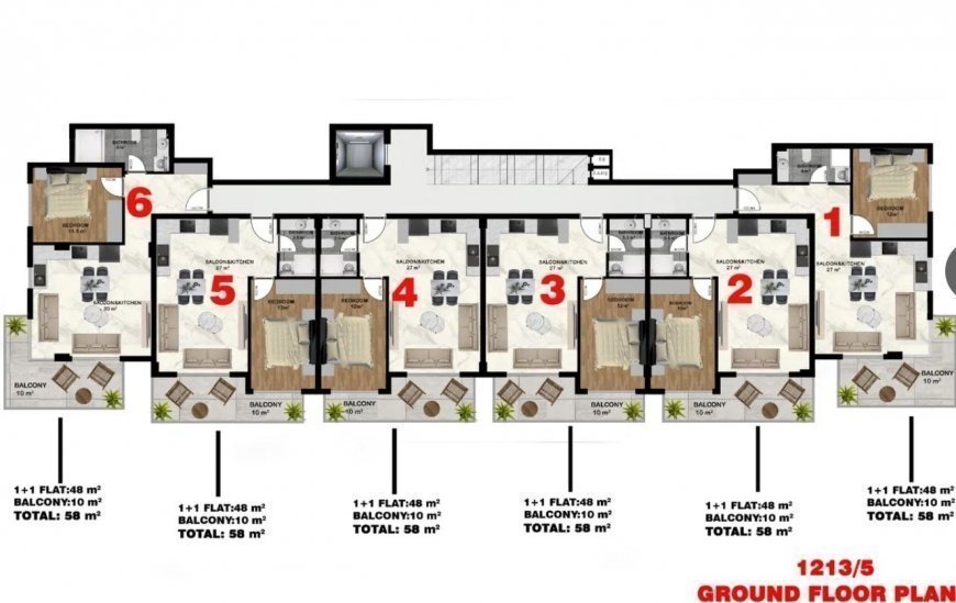 New investment project for an elite residential complex under construction in Kestel