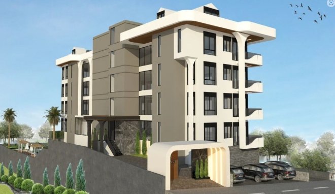 New investment project for an elite residential complex under construction in Kestel