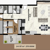 Apartments under construction in an exclusive and unique residential complex, in one of the most popular areas of Alanya - Mahmutlar