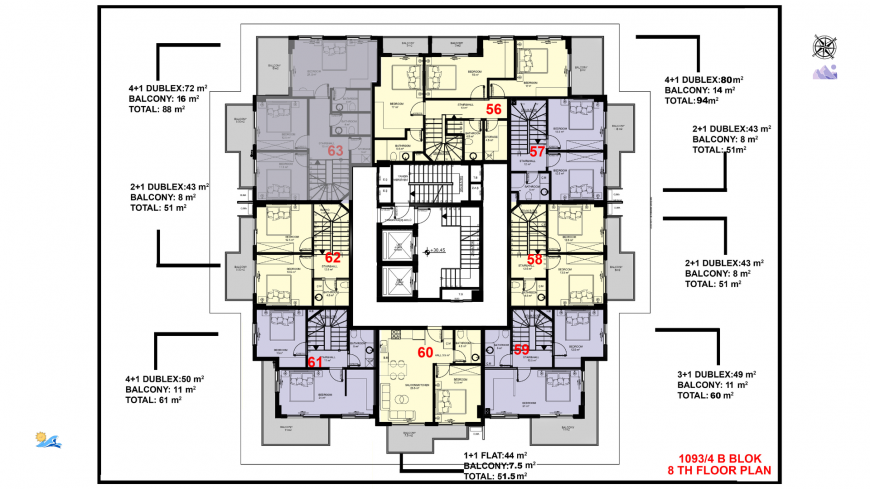 A new complex of comfortable apartments in one of the most popular areas of Alanya - Mahmutlar