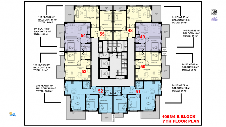 A new complex of comfortable apartments in one of the most popular areas of Alanya - Mahmutlar