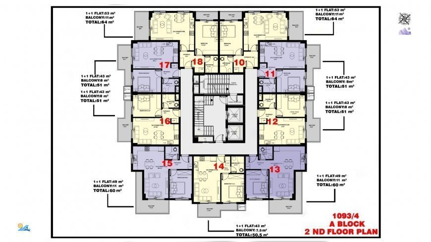 A new complex of comfortable apartments in one of the most popular areas of Alanya - Mahmutlar