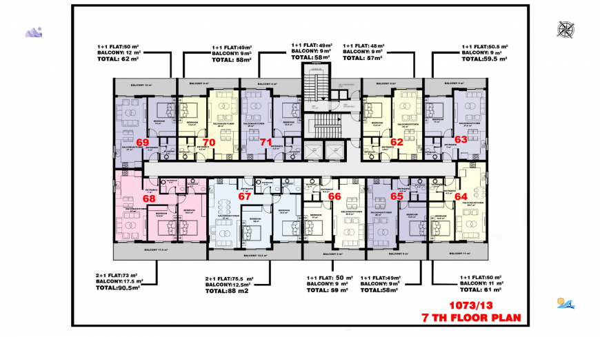 A new complex of comfortable apartments in one of the most popular areas of Alanya - Mahmutlar