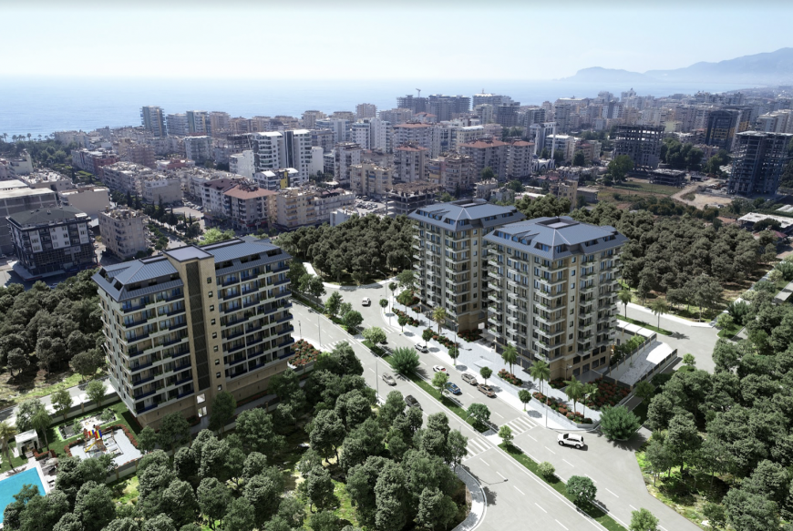 A new complex of comfortable apartments in one of the most popular areas of Alanya - Mahmutlar