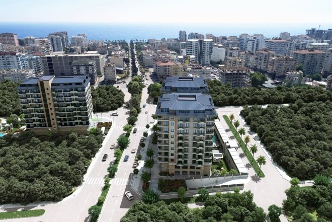 A new complex of comfortable apartments in one of the most popular areas of Alanya - Mahmutlar