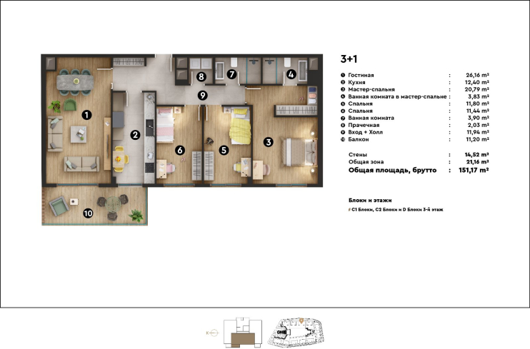 Sale of apartments in a complex under construction in the prestigious Oba district with the possibility of obtaining citizenship