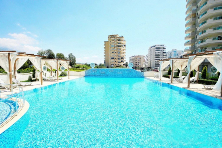 Spacious 1+1 apartment for sale with city and sea views