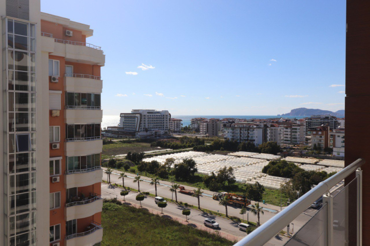 Spacious 1+1 apartment for sale with city and sea views