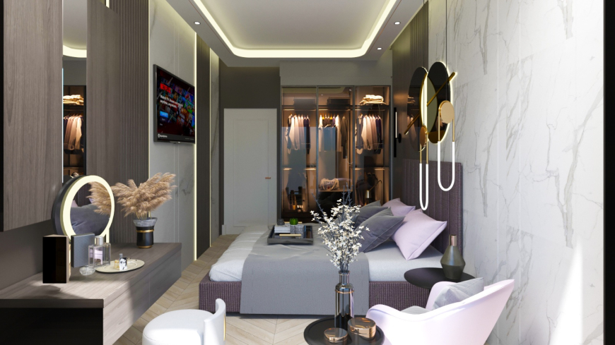 Construction of a new residential complex, which will be delivered with furniture, household appliances and air conditioners