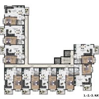 Construction of a new residential complex, which will be delivered with furniture, household appliances and air conditioners