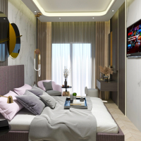 Construction of a new residential complex, which will be delivered with furniture, household appliances and air conditioners