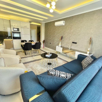 Luxurious 2+1 apartments with new furniture, appliances and air conditioning in a new building