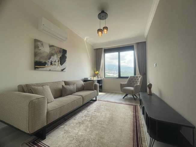 View apartment with a stylish and cozy interior just 600 meters from the sea