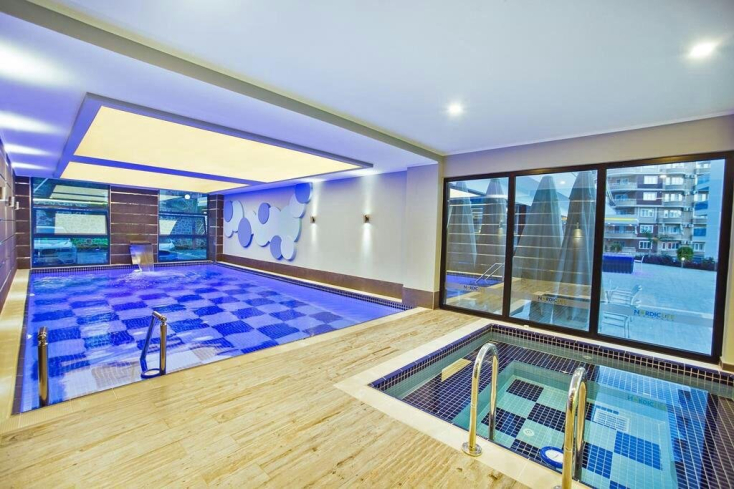 Elegant Sea View Apartment in Prestigious Residence, in Tosmur