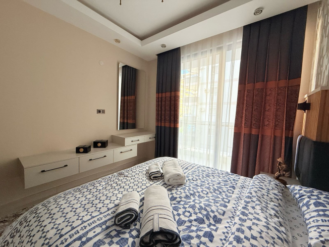 Cozy and Stylish 2+1 Apartment Just 150 Meters from the Sea in the Heart of Mahmutlar!
