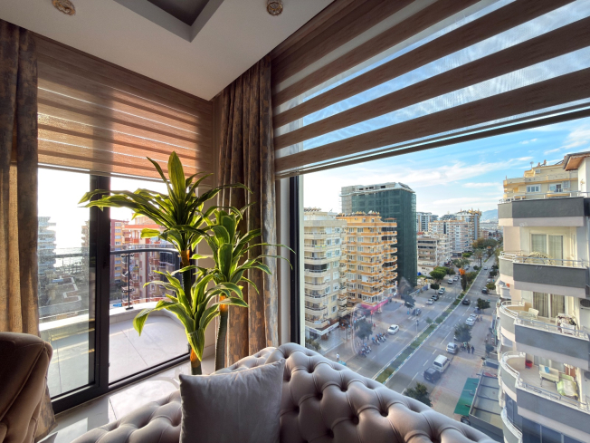 Spacious 2+1 Apartment with Stunning Sea View in the Heart of Mahmutlar!