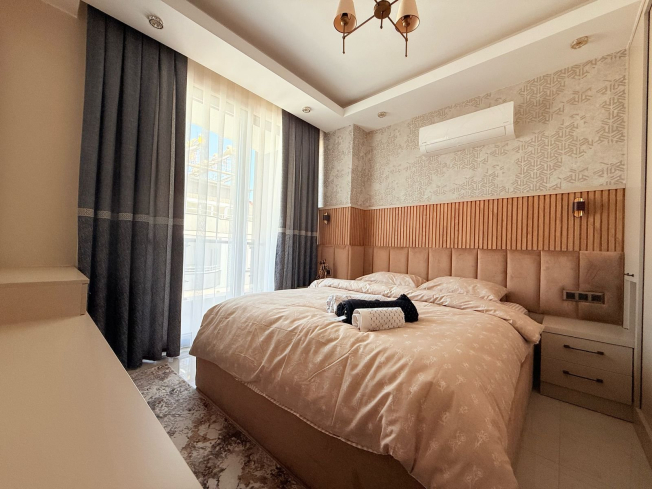 Spacious 2+1 Apartment with Stunning Sea View in the Heart of Mahmutlar!