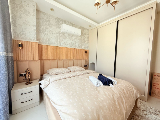 Spacious 2+1 Apartment with Stunning Sea View in the Heart of Mahmutlar!