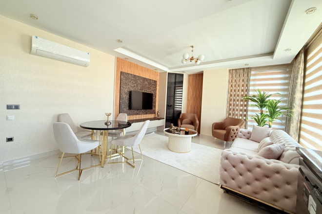 Spacious 2+1 Apartment with Stunning Sea View in the Heart of Mahmutlar!