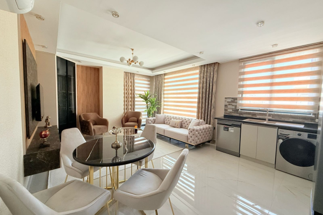 Spacious 2+1 Apartment with Stunning Sea View in the Heart of Mahmutlar!