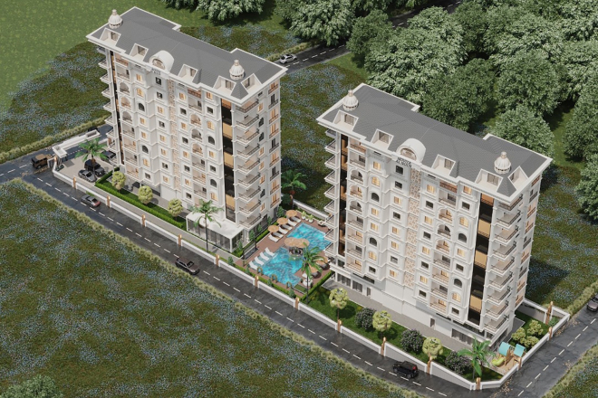 Your Perfect Home by the Mediterranean — Apartments in a New Residential Complex in the Heart of Mahmutlar
