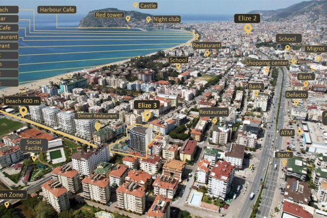 New 4+1 Penthouse with Sea & Mountain Views — Citizenship Eligible, Just 250 m from the Beach!
