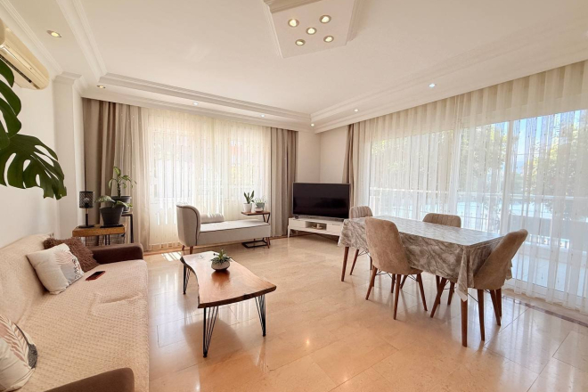 Spacious 2+1 Furnished Apartment in Oba with Pool and Parking