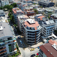 Spacious 4+1 penthouse in a brand-new building  just 50 meters from the sandy beach in the prestigious Oba area