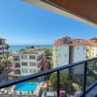 Spacious 4+1 penthouse in a brand-new building  just 50 meters from the sandy beach in the prestigious Oba area