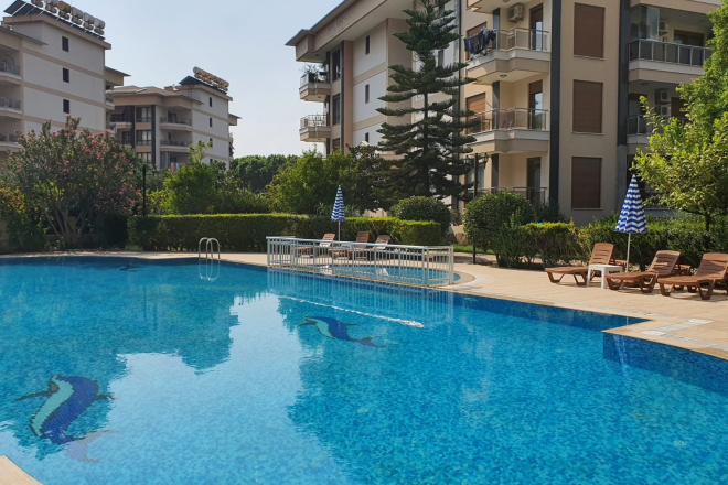 Spacious 300 m² Furnished Apartment with Pool & Garden in the Heart of Oba