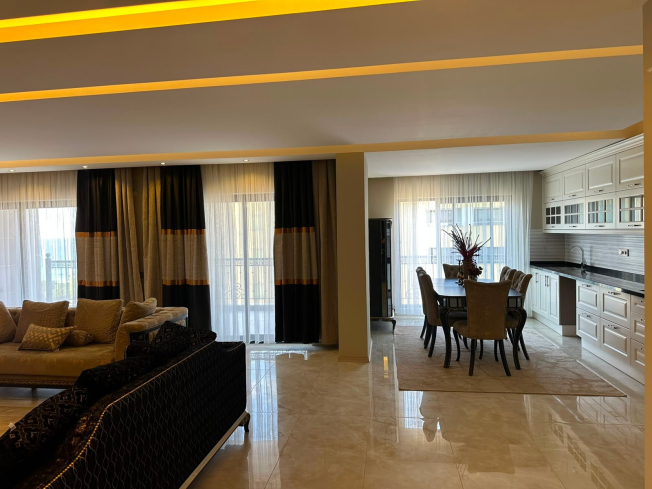 Luxury 3+1 Penthouse in Kargicak — 100 m to the sea, eligible for citizenship