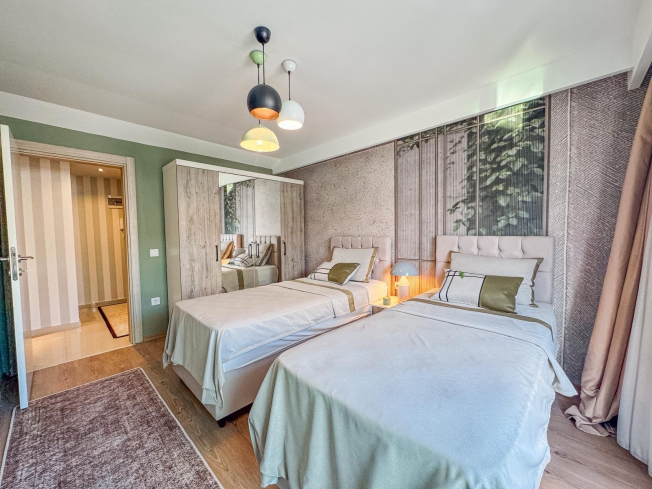 Luxury 4+1 Garden Duplex in Kestel