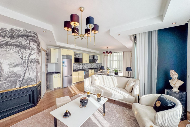 Luxury 4+1 Garden Duplex in Kestel