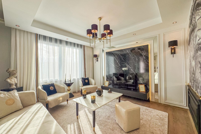 Luxury 4+1 Garden Duplex in Kestel