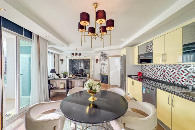 Luxury 4+1 Garden Duplex in Kestel