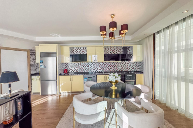 Luxury 4+1 Garden Duplex in Kestel