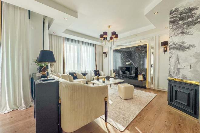Luxury 4+1 Garden Duplex in Kestel