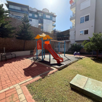 1+1 Apartment in Kestel Residence — 200 m to the Sea, Fully Furnished with Sea View