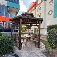 1+1 Apartment in Kestel Residence — 200 m to the Sea, Fully Furnished with Sea View