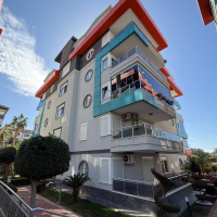 1+1 Apartment in Kestel Residence — 200 m to the Sea, Fully Furnished with Sea View