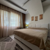 1+1 Apartment in Kestel Residence — 200 m to the Sea, Fully Furnished with Sea View