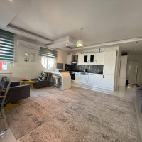 1+1 Apartment in Kestel Residence — 200 m to the Sea, Fully Furnished with Sea View