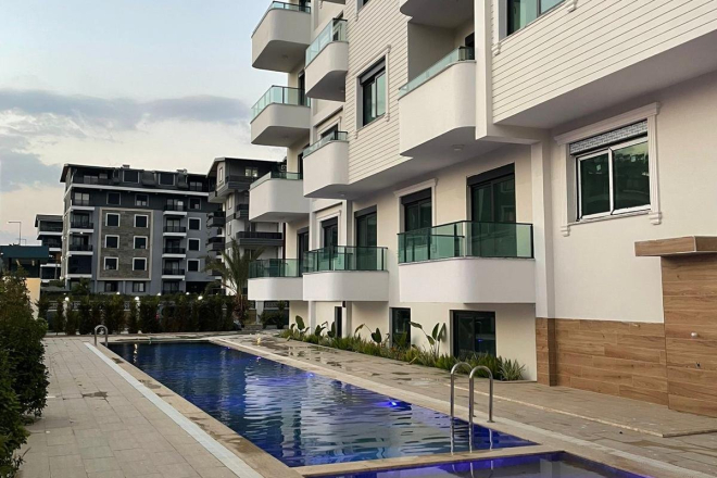 1+1 Apartment in the New Gazipaşa — Payment Plan & Pool